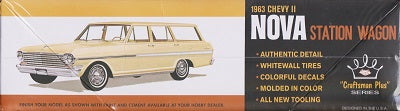 AMT-1202 1963 Chevrolet II Nova Station Wagon "Craftsman Plus" Series