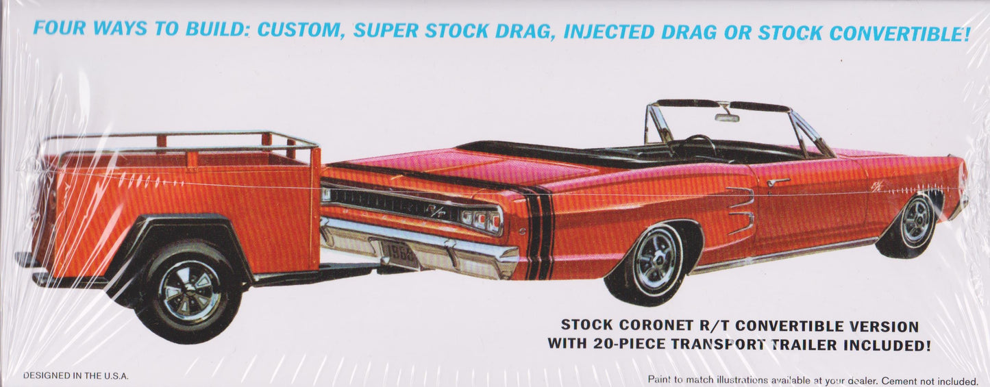 MPC 978 - 1968 Dodge Coronet Convertible R/T With Trailer