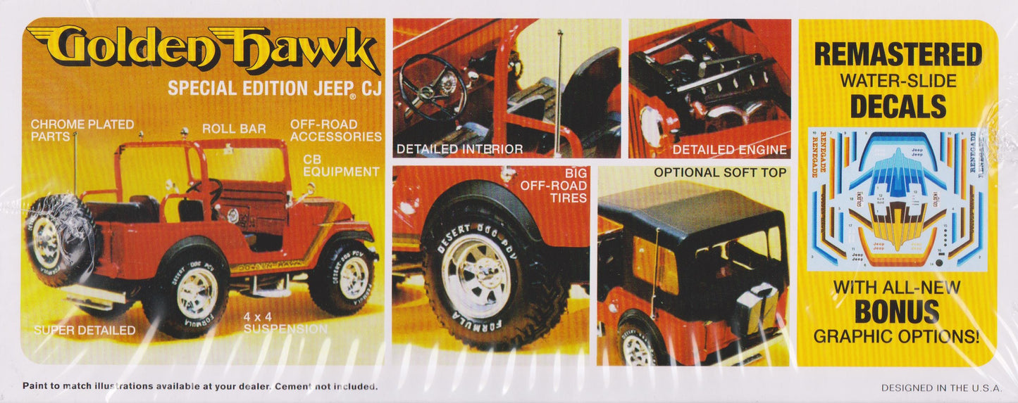 MPC 986 - 1980 Golden Hawk Special Edition Jeep CJ